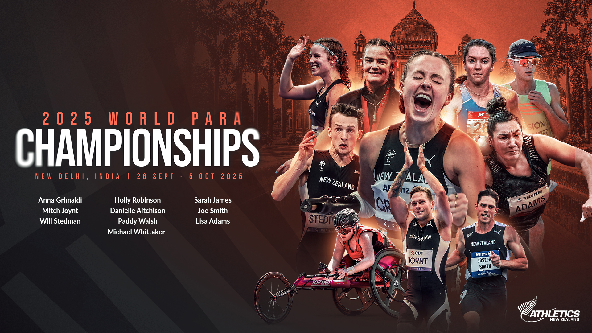10 Confirmed for 2025 World Para Athletics Champs
